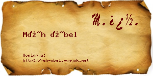 Méh Ábel névjegykártya